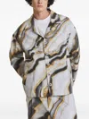 Irina Voinea Marble Overshirt In Multi