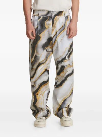 Irina Voinea Marble Trousers In White
