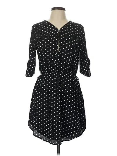 Pre-owned Iris 3/4 Sleeve Blouse In Black