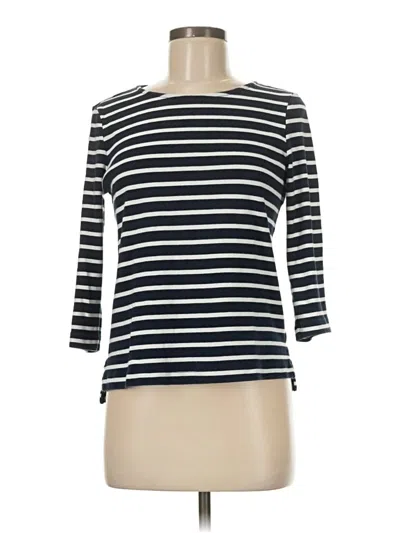 Pre-owned Iris & Ink 3/4 Sleeve T-shirt In Blue