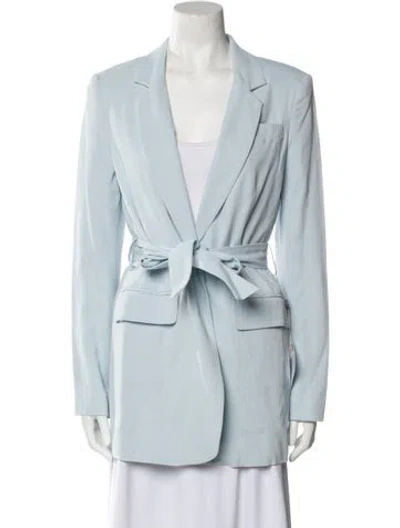 Pre-owned Iris & Ink Blazer In Blue
