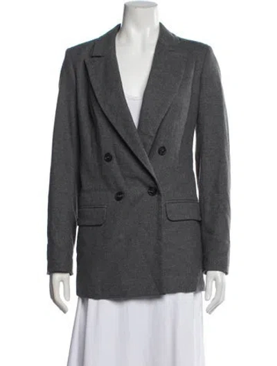 Pre-owned Iris & Ink Blazer In Gray