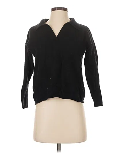 Pre-owned Iris & Ink Cardigan Sweater In Black