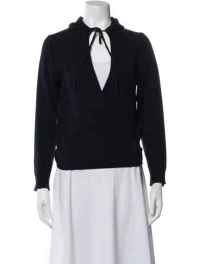 Pre-owned Iris & Ink Cashmere Sweater In Blue