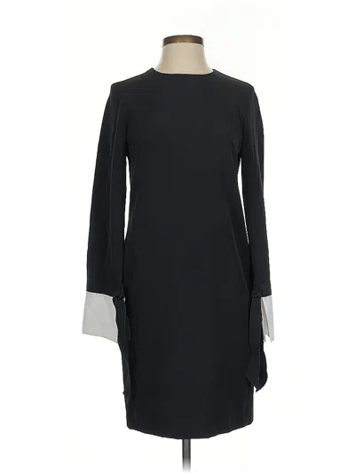 Pre-owned Iris & Ink Casual Dress In Black