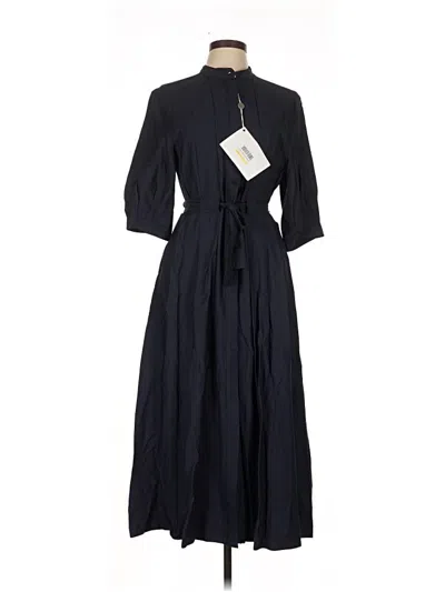 Pre-owned Iris & Ink Casual Dress In Black