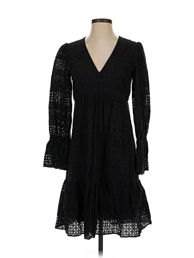 Pre-owned Iris & Ink Casual Dress In Black