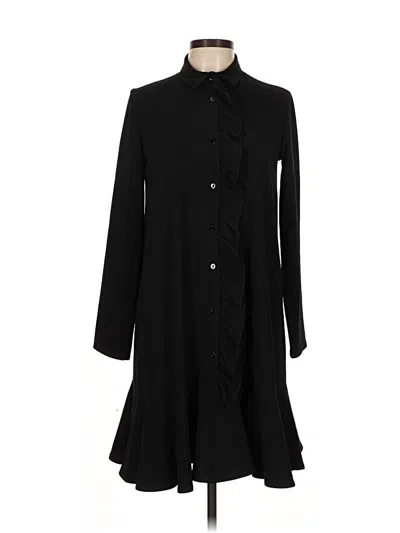 Pre-owned Iris & Ink Casual Dress In Black