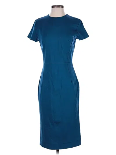 Pre-owned Iris & Ink Casual Dress In Blue