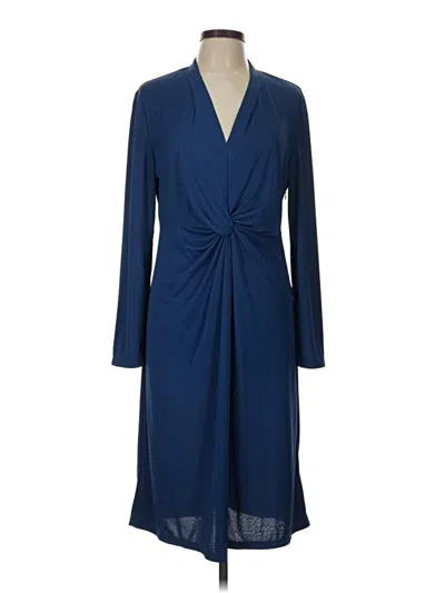Pre-owned Iris & Ink Casual Dress In Blue