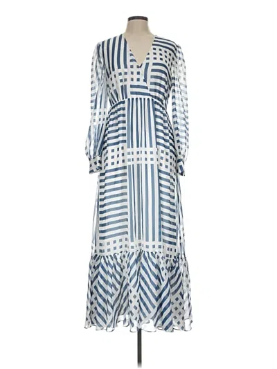 Pre-owned Iris & Ink Casual Dress In Blue