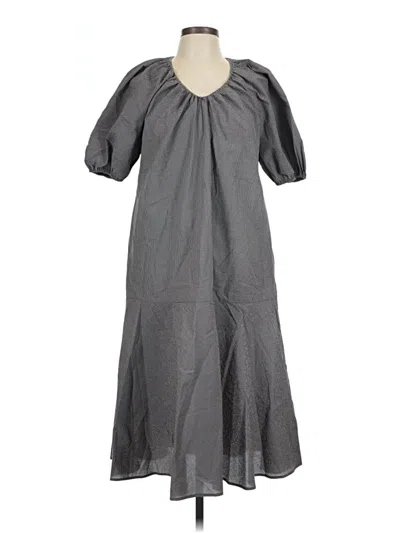 Pre-owned Iris & Ink Casual Dress In Gray