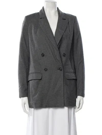 Pre-owned Iris & Ink Coat In Grey