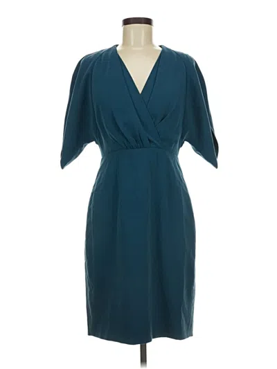 Pre-owned Iris & Ink Cocktail Dress In Teal