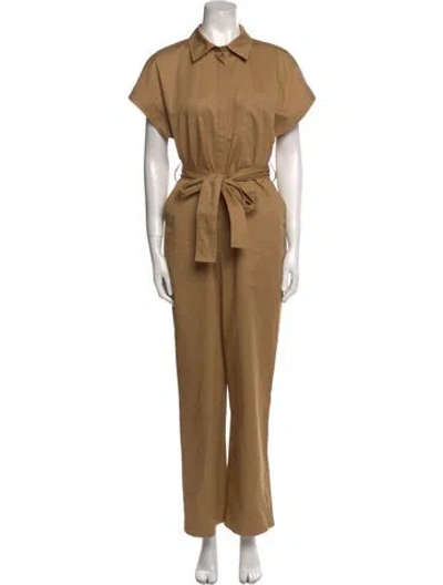 Pre-owned Iris & Ink Jumpsuit In Neutral
