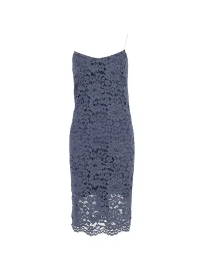 Pre-owned Iris & Ink Lace Dress In Blue