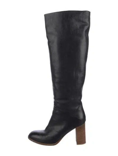 Pre-owned Iris & Ink Leather Boots In Black