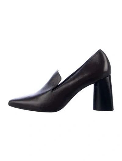 Pre-owned Iris & Ink Leather Pumps In Blue