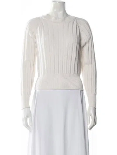 Pre-owned Iris & Ink M Crew Neck Sweater In Neutral