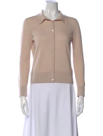Pre-owned Iris & Ink Merino Wool Sweater In Neutral