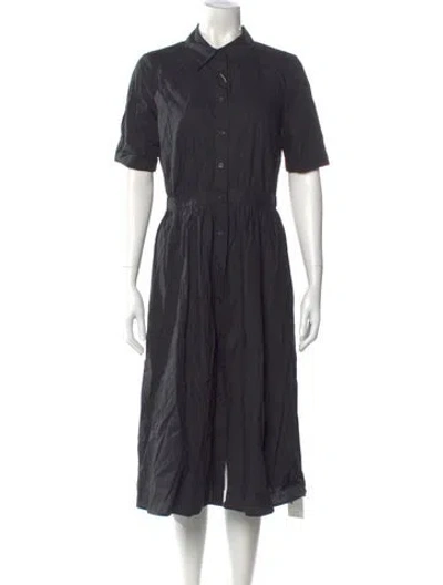 Pre-owned Iris & Ink Midi Length Dress W/ Tags In Black