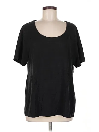 Pre-owned Iris & Ink Short Sleeve T-shirt In Black