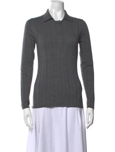 Pre-owned Iris & Ink Sweater In Grey
