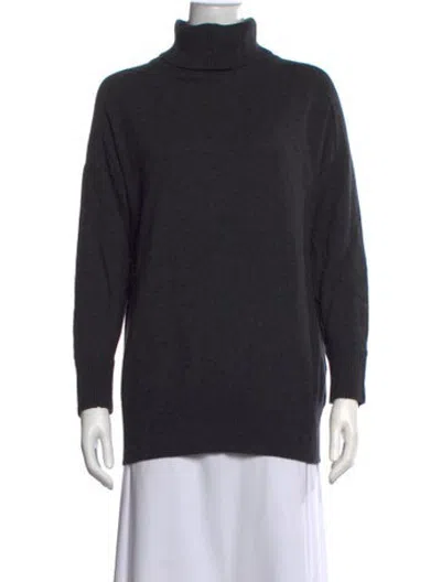 Pre-owned Iris & Ink Turtleneck Sweater In Black