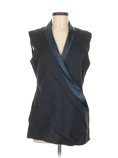 Pre-owned Iris & Ink Vest In Blue