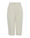 Iris & Ink Cropped Pants In Beige