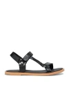 Iris & Ink Woman Sandals Black Size 8 Bovine Leather In Black