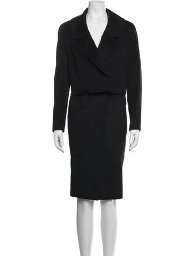 Pre-owned Iris & Ink Wool Coat In Black
