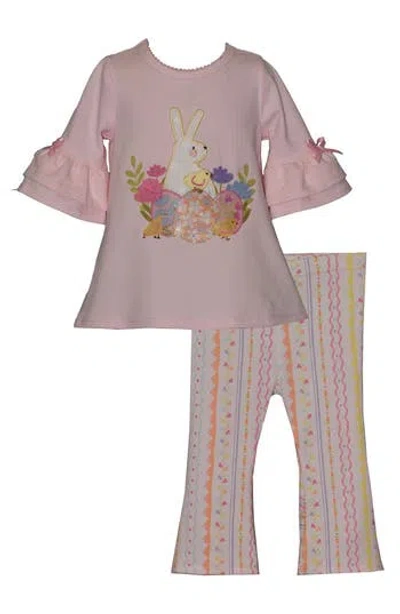 Iris & Ivy Babies'  Bunny Flare Top & Leggings Set In Multi