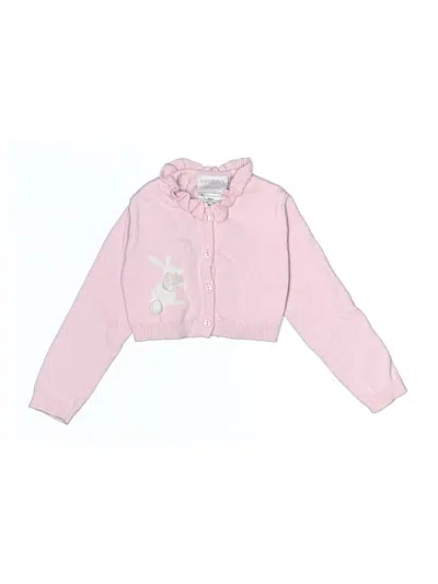 Pre-owned Iris & Ivy Kids' Cardigan Sweater In Pink