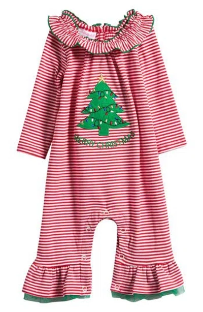 Iris & Ivy Babies'  Christmas Romper In Red