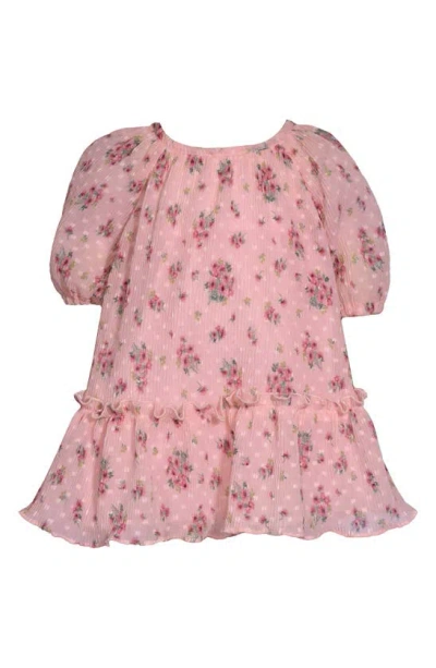 Iris & Ivy Babies' Dot Floral Dress In Pink