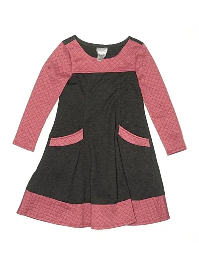 Pre-owned Iris & Ivy Kids' Dress In Gray