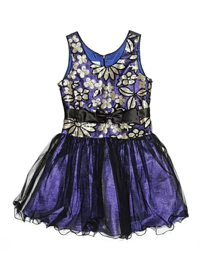 Pre-owned Iris & Ivy Kids' Dress In Purple