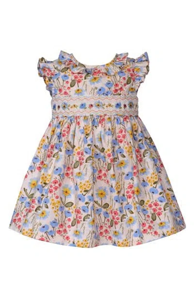 Iris & Ivy Babies'  Floral Smocked Dress In Multi