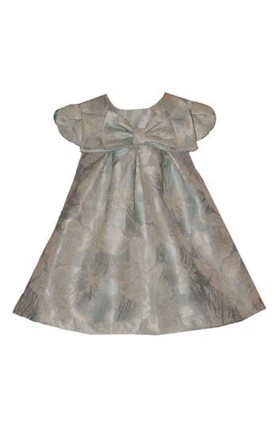 Iris & Ivy Babies'  Kids' Bow Trapeze Dress In Brown