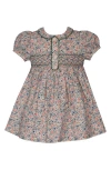 Iris & Ivy Kids' Floral Print Smocked Dress In Multi