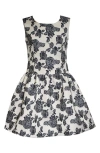 Iris & Ivy Kids' Jacquard Bow Party Dress In Multi