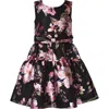 Iris & Ivy Kids' Metallic Floral Burnout Party Dress In Multi