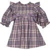 Iris & Ivy Kids' Plaid Smocked Party Dress In Multi