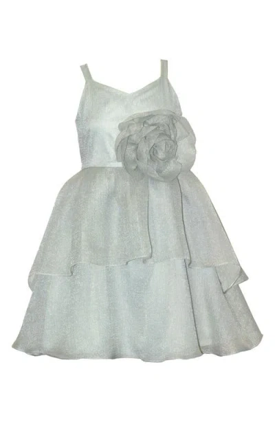 Iris & Ivy Kids' Rose Organza Dress In Neutral