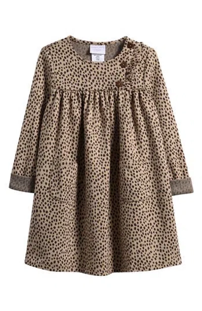 Iris & Ivy Kids' Ruffle Yoke A-line Dress In Brown