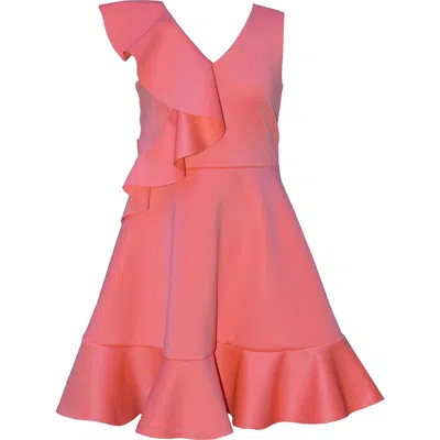 Iris & Ivy Kids' Sleeveless Ruffle Dress In Pink