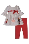 Iris & Ivy Nutcracker Tunic & Leggings Set In Ivory