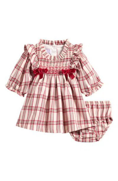 Iris & Ivy Babies'  Plaid Smocked Dress & Bloomers Set In Multi
