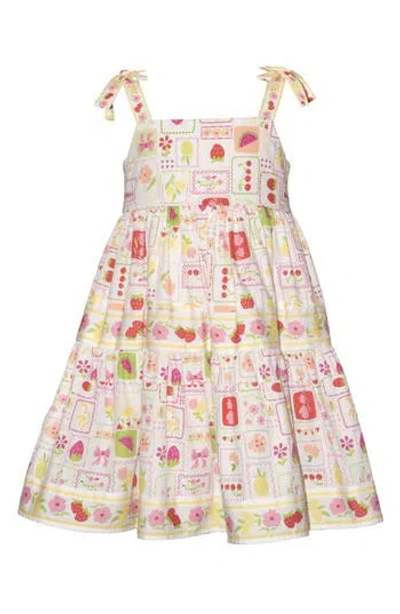 Iris & Ivy Kids'  Postcard Dress In Multi